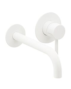 Herzbach Deep White Fertigmontageset 23.203754.1.07 210 mm, Waschtischarmatur Unterputz, weiß matt