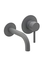 Herzbach Ensemble de montage final Deep Grey 23.203756. 2000 .06 160 mm, encastré mitigeur lavabo , gris mat