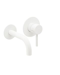 Herzbach Ensemble de montage final Deep White 23.203756. 2000 .07 160mm, mitigeur lavabo encastré, blanc mat