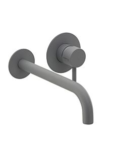 Herzbach Deep Grey Fertigmontageset 23.203757.1.06 240 mm, Unterputz Waschtischarmatur, grau matt