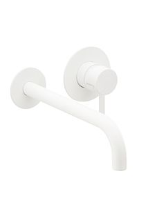 Herzbach Deep White Fertigmontageset 23.203757.1.07 240 mm, Waschtischarmatur Unterputz, weiß matt