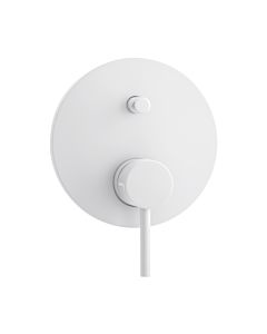 Herzbach Ensemble de montage final Deep White 23.220035. 2000 .07 mélangeur de bain, encastré, blanc mat