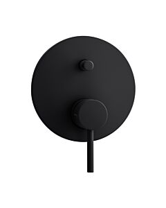 Herzbach Deep Black Fertigmontageset 23.220035.1.12 schwarz matt, für Wannenfüll- und Brausearmatur