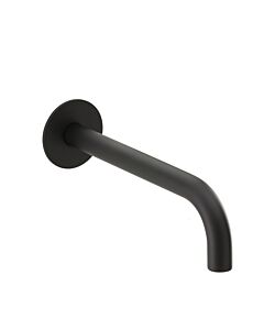 Herzbach Deep Black wall spout 23.451400.2.12 black matt, 2000 / 2 &quot;, 250 mm
