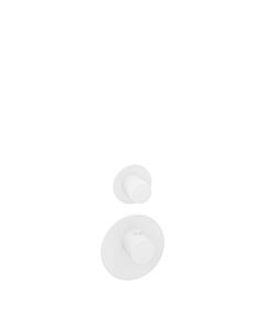 Herzbach Ensemble de montage final Deep White 23.521010. 2000 .07 module de thermostat Universal , blanc mat