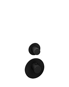 Herzbach Deep Black trim set 23.521010. 2000 .12 black matt, for Universal thermostat module