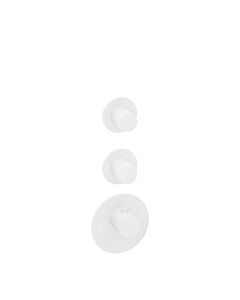 Herzbach Ensemble de montage final Deep White 23.522010. 2000 .07 module de thermostat Universal , blanc mat