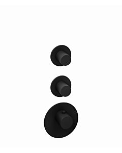Herzbach Deep Black finish set 23.522010. 2000 .12 black matt, for Universal thermostat module