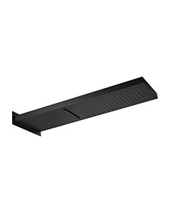Herzbach Deep Black Kopfbrause 23.661600.2.12 schwarz matt, 537x165mm, zur Wandmontage