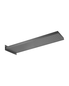 Herzbach douche pluie Deep Grey 23.661700. 2000 .06 537 x 165 mm, pour montage mural, gris mat