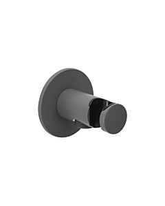 Herzbach Coude de raccordement de douche Deep Grey 23.685200. 2000 .06 avec porte-cône rigide, gris mat