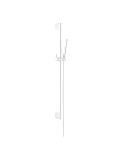 Herzbach Ensemble de tiges murales Deep White 23.690276. 2000 .07 900mm, avec douchette en laiton, blanc mat