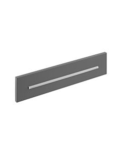 Herzbach Deep Grey Schwall-Wandauslauf 23.696000.1.06 346x80mm, für Unterputz-Montage, grau matt