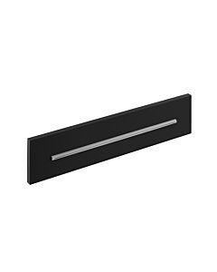 Herzbach Deep Black flood wall spout 23.696000. 2000 .12 black matt, for flush mounting, 346 x 80 mm