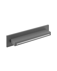 Herzbach Bec mural Deep Grey 23.697000. 2000 .06 346x80mm, pour montage mural en saillie, gris mat