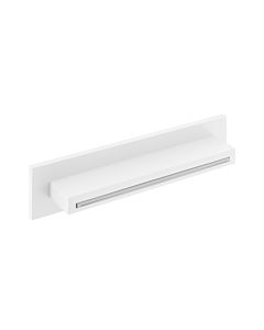 Herzbach Deep White Schwall-Wandauslauf 23.697000.1.07 346x80mm, für Wand-Aufputzmontage, weiß matt