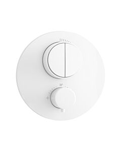 Herzbach Deep White final assembly set 23.803050. 2000 .07 for 2 Verbraucher , concealed thermostat, matt white