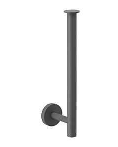 Herzbach Porte-rouleau de papier de rechange Deep Grey 23.815050. 2000 .06 pour 2 roues, montage mural, montage encastré, gris mat