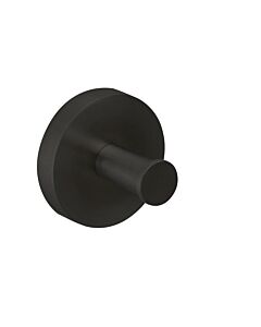 Herzbach Deep Black Handtuchhaken 23.819000.1.12 32 mm, schwarz matt, Wandmontage
