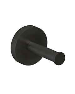 Herzbach Deep Black Handtuchhaken 23.819500.1.12 62 mm, schwarz matt, Wandmontage