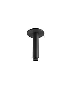 Herzbach Deep Black bras de plafond 23.964810. 2000 .12 100 mm, pour douche pluie, noir mat