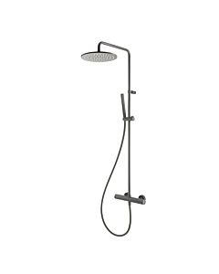 Herzbach Deep Gray shower column 23.988250. 2000 .06 with shower thermostat, matt grey
