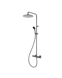 Herzbach Deep Gray shower column 23.988525. 2000 .06 with shower thermostat and hand shower, gray matt