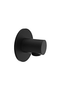 Herzbach Deep Black Brauseanschlussbogen 23.995100.1.12 mit Rosette d= 70mm, schwarz matt