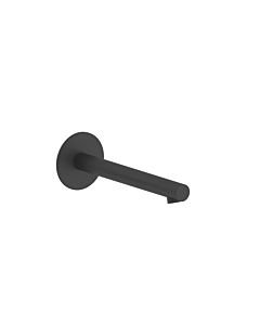Herzbach Siro wall spout 30.120200. 2000 .12 round straight, black matte