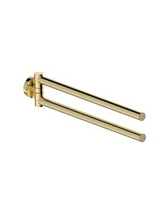 Herzbach Living Handtuchhalter 30.818500.1.03 zweiteilig, 340mm, Wandmontage, PVD gold