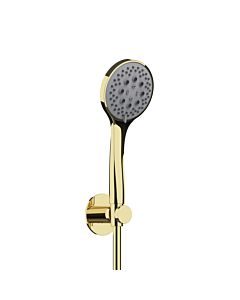Herzbach LIVING SPA Wannenset Halter 70 rund 30.914200.1.03 Handbrause 100mm Multi 1500mm PVD Gold