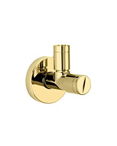 Herzbach Vanne d&#39;angle design Living 30.954780. 2000 .03 2000 /2&quot;x3/8&quot;, avec filtre de nettoyage, PVD or