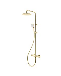 Herzbach LIVING SPA Duschsäule RB 250mm 30.988525.1.03 rund Multihandbrause PVD Gold