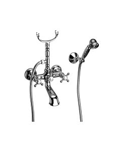 Herzbach Anais Classic Wannenarmatur 32402000101 chrom, Aufputz, Kreuzgriff
