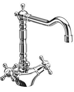 Herzbach Anais Classic Armatur 32454000203 gold, mit Ablaufgarnitur, Waschtischarmatur