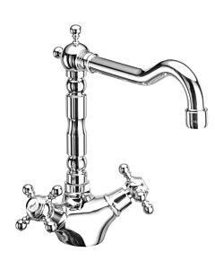 Herzbach Anais Classic Spültisch-Zweigriffarmatur 32.471000.2.05 bronze, schwenkbarer Auslauf