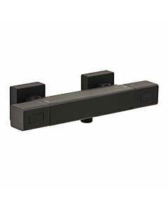 Herzbach Deep Black Brause-Thermostat 36.131100.1.12 AP, schwarz matt