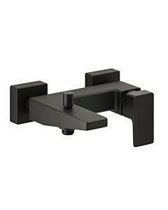 Herzbach Deep Black Wannenfüll- und Brausearmatur 36.220215.1.12 AP, schwarz matt