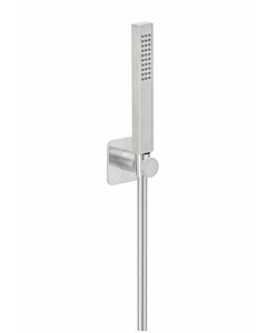 Herzbach Ceo Wannenset 36.630423.1.14 mit Konushalter seven round, Edelstahlfinish