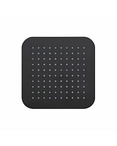 Herzbach Douche de pluie noire profonde 36.672200. 2000 .12 220 x 220mm, noir mat