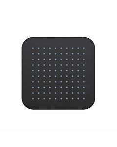 Herzbach Douche de pluie noire profonde 36.672200. 2000 .12 220 x 220mm, noir mat