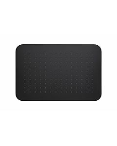 Herzbach Douche de pluie noire profonde 36.672740. 2000 .12 270 x 420 mm, noir mat