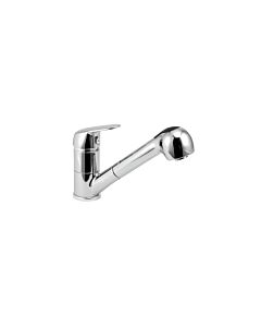 Herzbach Küchenarmatur Kappa 50116000101 chrom, Auslauf schwenkbar, ausziehbare Handbrause