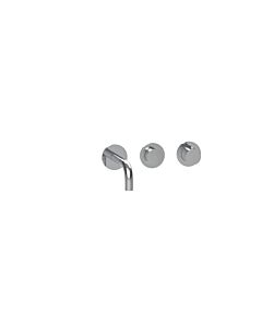 Herzbach MODUL7 PUSH TA washbasin - 70.701603. 2000 .01 wall tap finish set 160mm chrome
