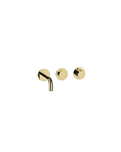 Herzbach MODUL7 PUSH TA Waschtisch- 70.701603.1.03 Wandbatterie Fertigset 160mm PVD Gold