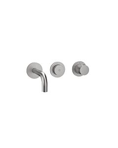 Herzbach MODUL7 PUSH TA Waschtisch- 70.701603.1.09 Wandbatterie Fertigset 160mm Edelstahl