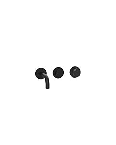 Herzbach MODUL7 PUSH TA Waschtisch- 70.701603.1.12 Wandbatterie Fertigset 160mm Schwarz matt