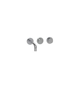 Herzbach Lavabo MODUL7 PUSH TA - 70.702103. 2000 .01 set de finition de robinetterie murale 210mm chromé
