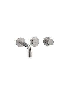 Herzbach MODUL7 PUSH TA Waschtisch- 70.702103.1.09 Wandbatterie Fertigset 210mm Edelstahl