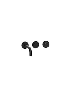 Herzbach Lavabo MODUL7 PUSH TA - 70.702103. 2000 .12 kit de finition de batterie murale 210mm noir mat